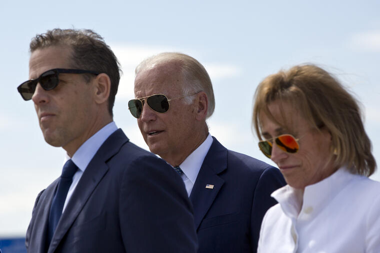 Joe Biden, Hunter Biden y Valerie Biden.