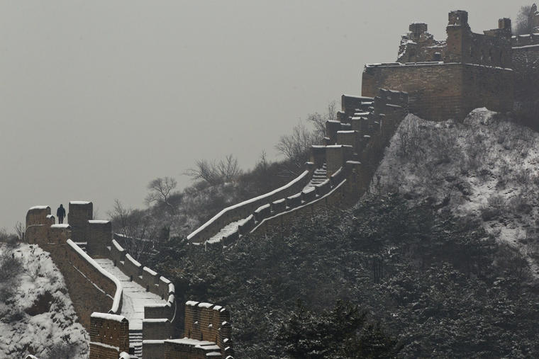 Una sección de la Muralla China en la provincia de Hebei