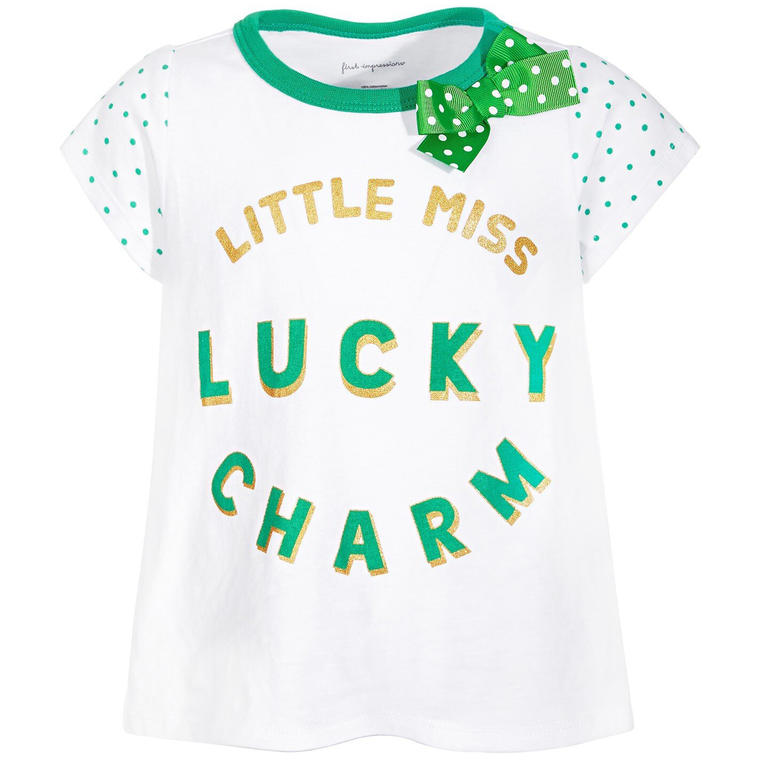 Baby Girls Lucky Charm T-Shirt, Created for Macy's 