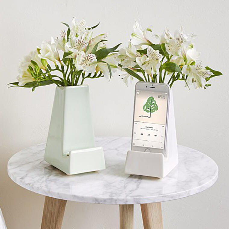 Bedside Smartphone Vase - Uncommon Goods