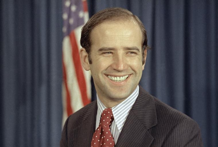 Joseph R. Biden en diciembre de 1972 como senador recién elegido por Delaware.