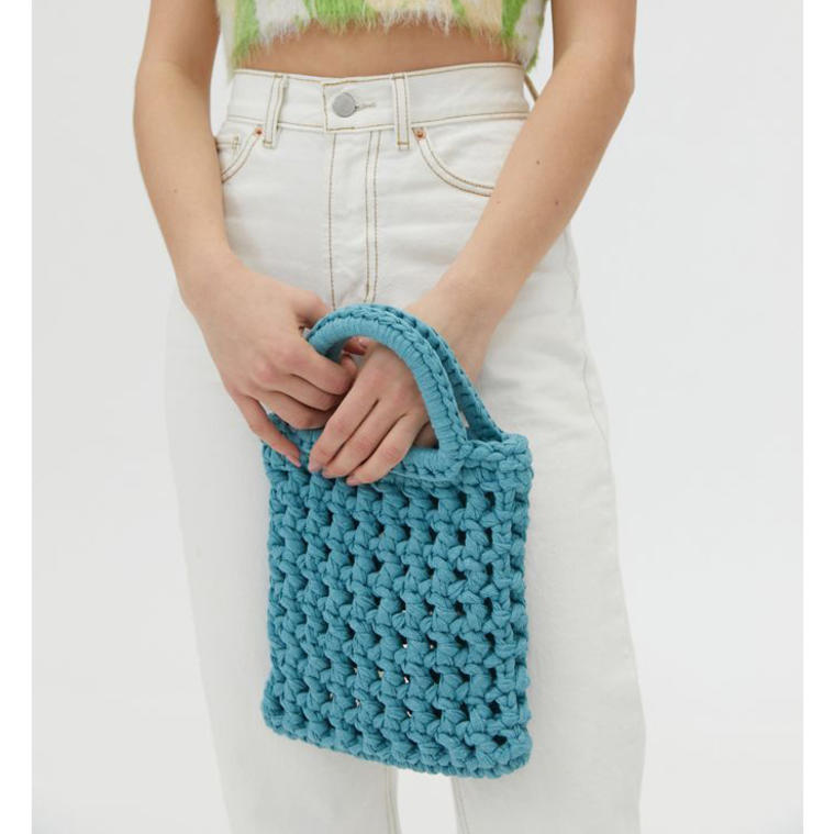 Binge Knitting Capri Beach Mini Tote Bag -  Urban Outfitters