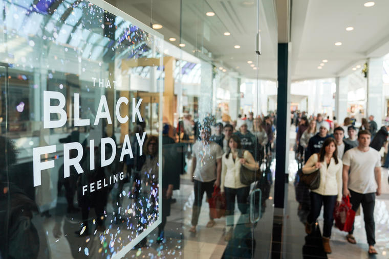 Las ventas de Black Friday en 2019, en un centro comercial de Pennsylvania. 