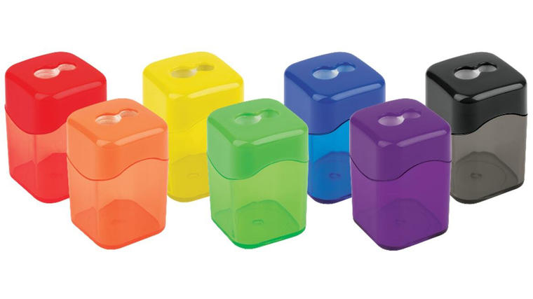 Brand Manual Pencil Sharpeners, Assorted Colors  - Office Depot