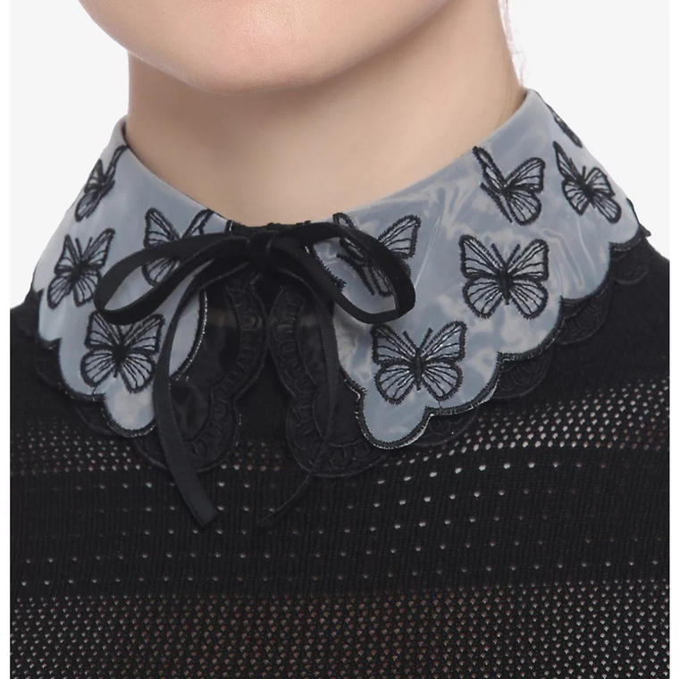 Butterfly Sheer Layered Collar - Hot Topic