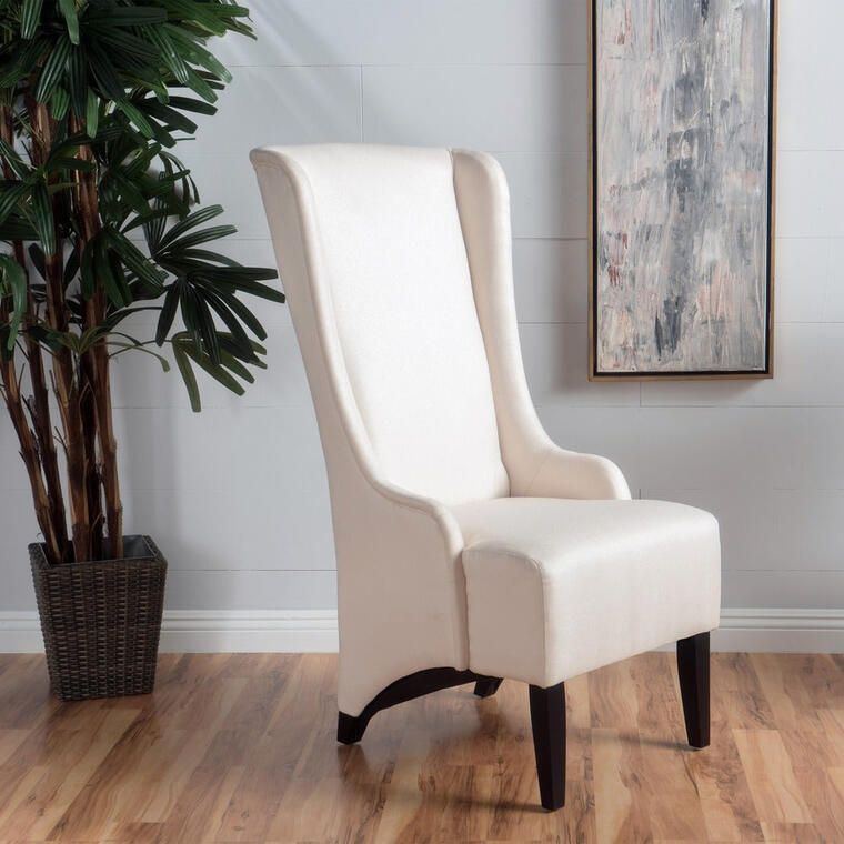 Callie High-back Fabric Dining Chair - Overstock