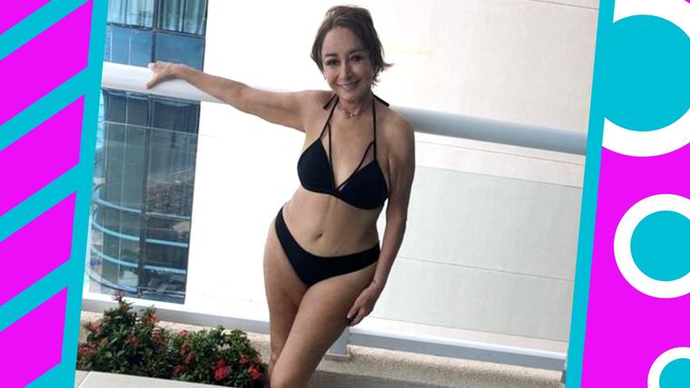 La Chilindrina en bikini a sus 70 años