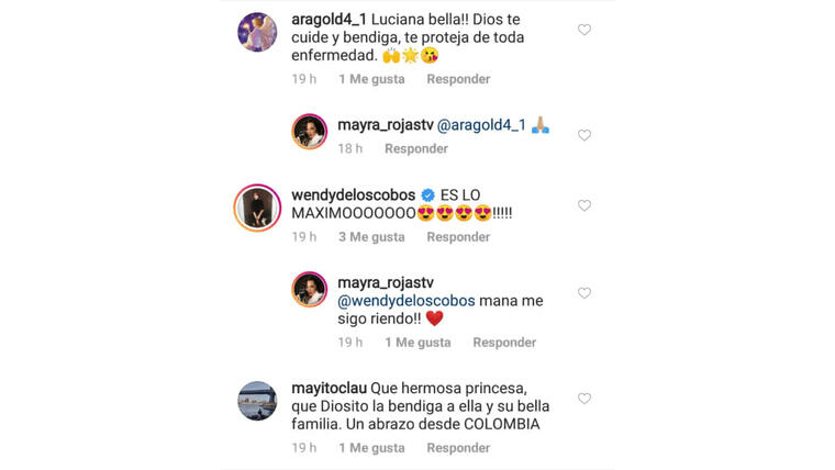 comentarios Mayra Rojas