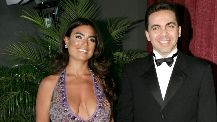 Cristian Castro con Valeria Liberman en Miami 