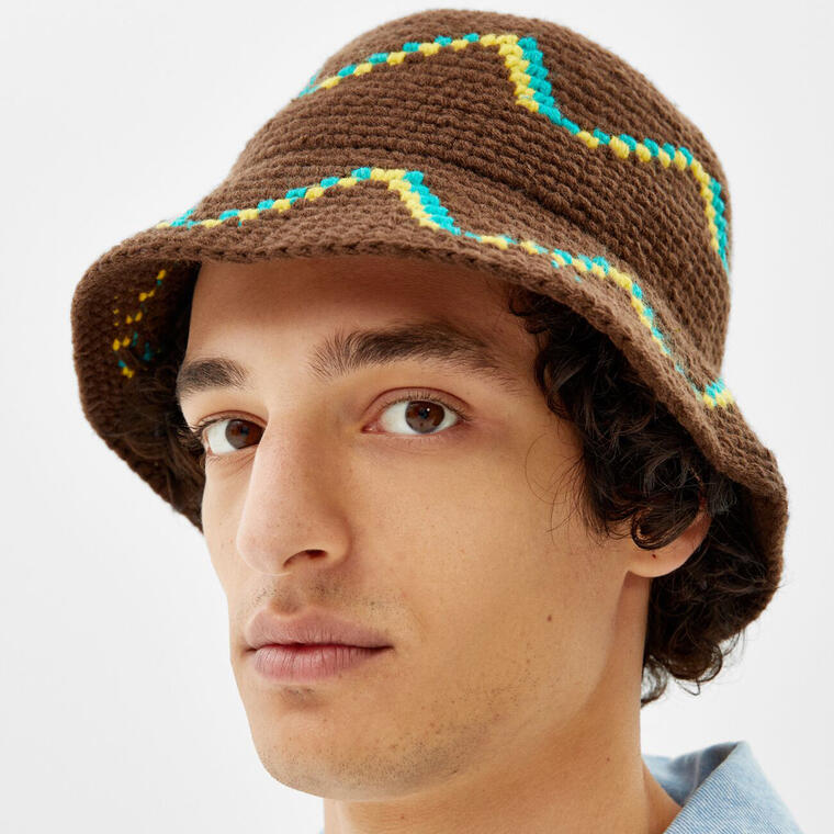 Crochet bucket hat - Bershka