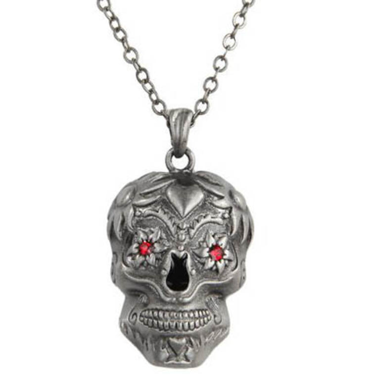 Day of Dead Skulls Necklace Jewelry