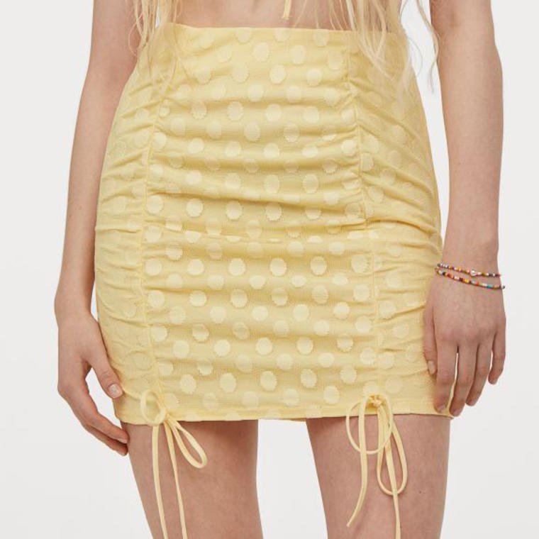 Draped Mini Skirt - H&M