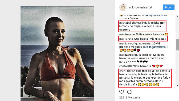 Edith González posa en un sexy bikini a sus años, durante contra el cáncer (FOTO)