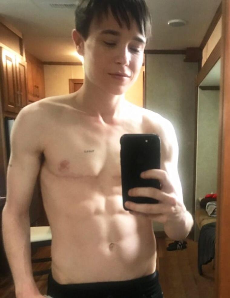 elliot page abs