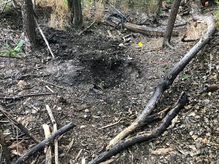 Voluntarios encontraron estas zonas quemadas cerca del río León, al este de Killen, Texas. Esa pista llevó a las autoridades a encontrar los restos del cuerpo de Vanessa Guillén.