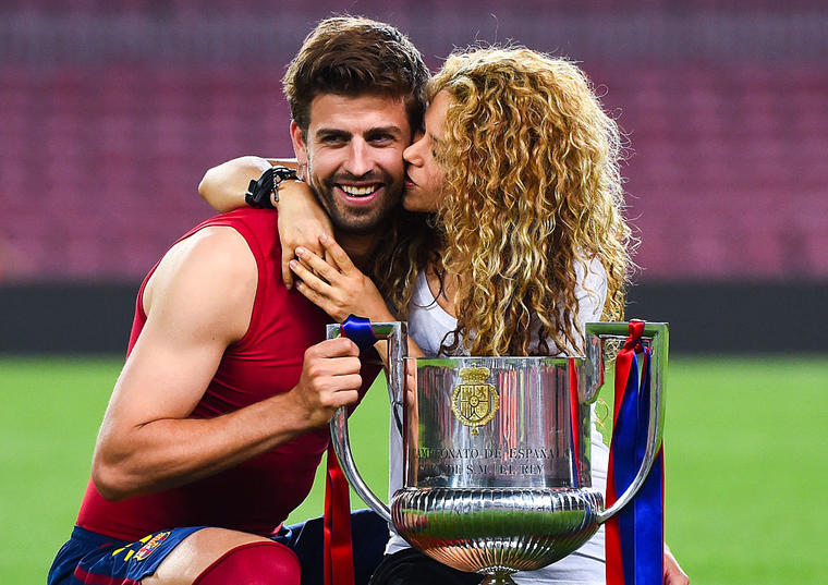 Shakira y Pique en la Copa del Rey Final