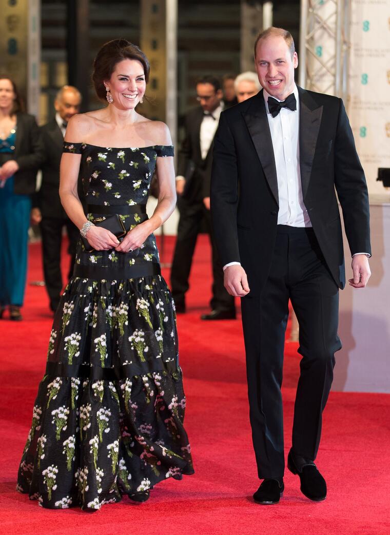 Los duques de Cambridge en los BAFTA 2017