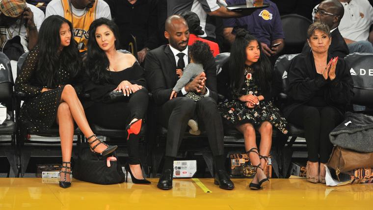 Kobe Bryant y su familia