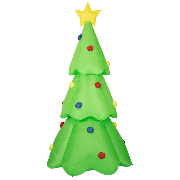 Glitzhome 9' Lighted Inflatable Christmas Tree Decor - Overstock