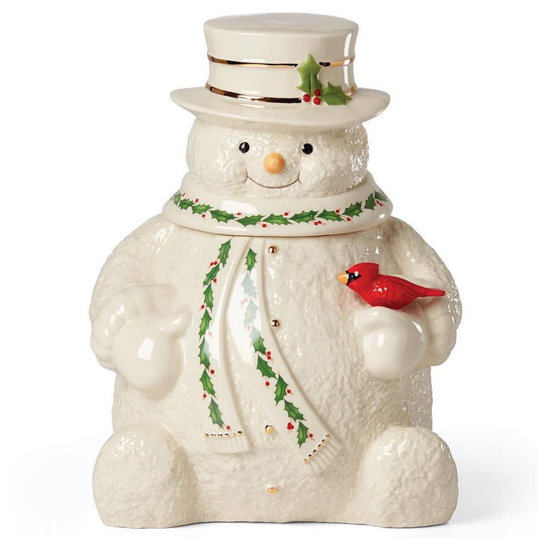 Happy Holly Days Snowman Cookie Jar - Macy’s