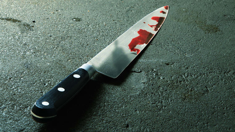 Cuchillo con sangre 