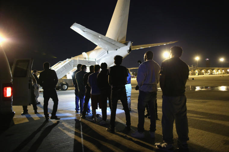 ICE Deports Undocumented Immigrants Via ICE Air