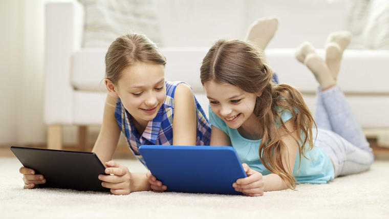 Niños aprendiendo inglés tableta portátil niños computadora 