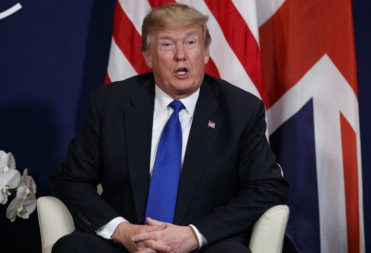 El presidente de Estados Unidos, Donald Trump, interviene en el Foro Económico Mundial en Davos, Suiza. 