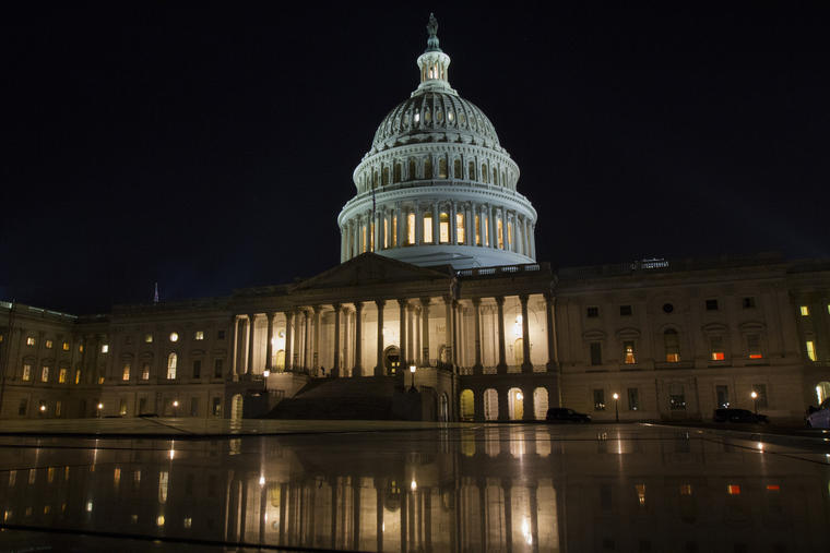 En la imagen, el Capitolio de Estados Unidos fotografiado el 8 de febrero de 2018.