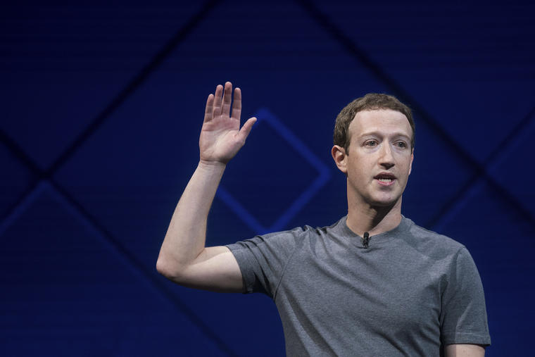 Mark Zuckerberg en una conferencia de Facebook, el 18 de abril de 2017.