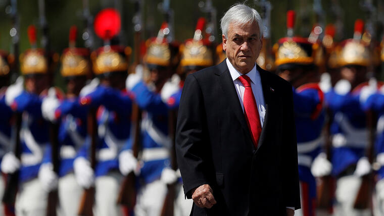 El presidente Piñera en su reciente viaje a Brasil, a finales de abril. 