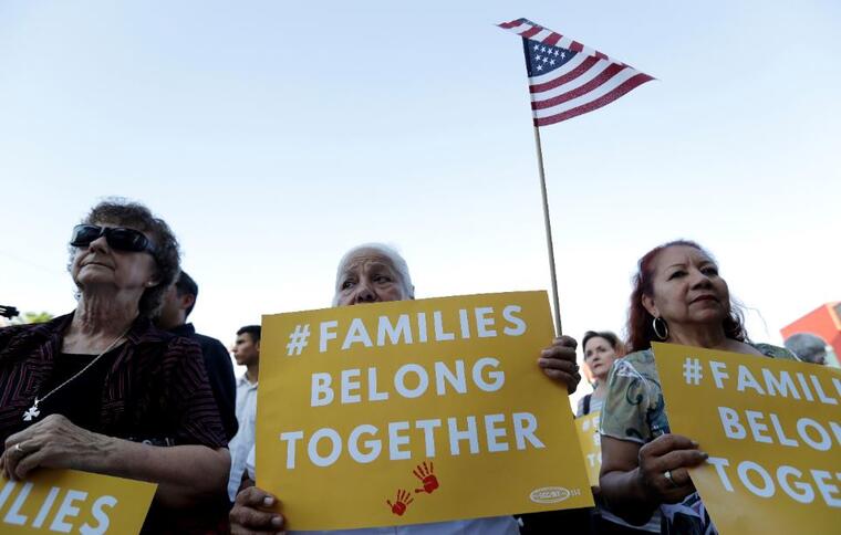 Protesta este mayo en San Antonio contra la política de inmigración de "cero tolerancia" que ha llevado a la separación de familias.
