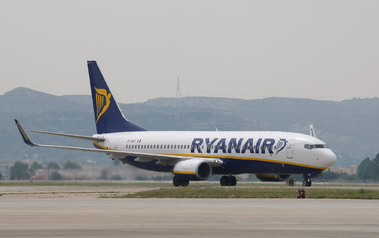 Un avión de Ryanair, en una imagen de archivo. 
