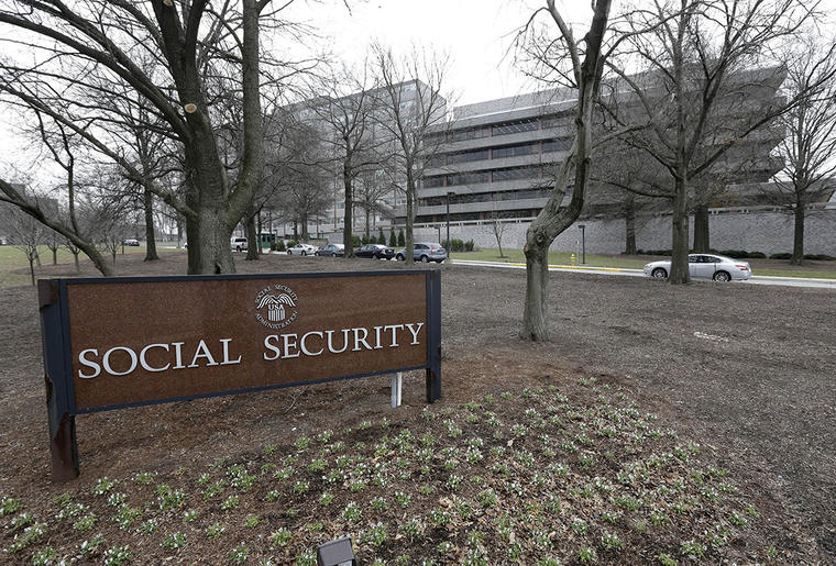 Oficinas de la Administración de Seguridad Social en Woodlaw, condado de Baltimore, Maryland.