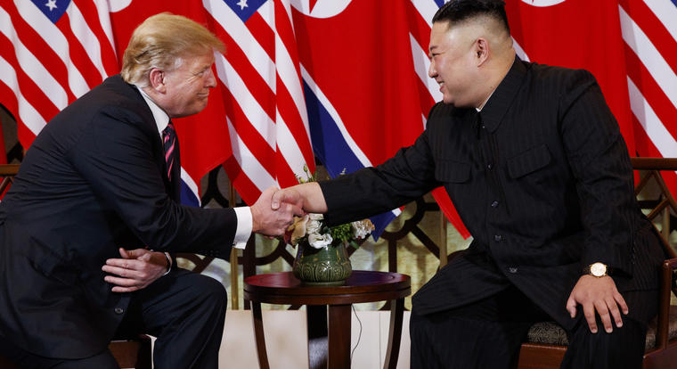 Donald Trump y Kim Jong Un, el 27 de febrero en Hanói.