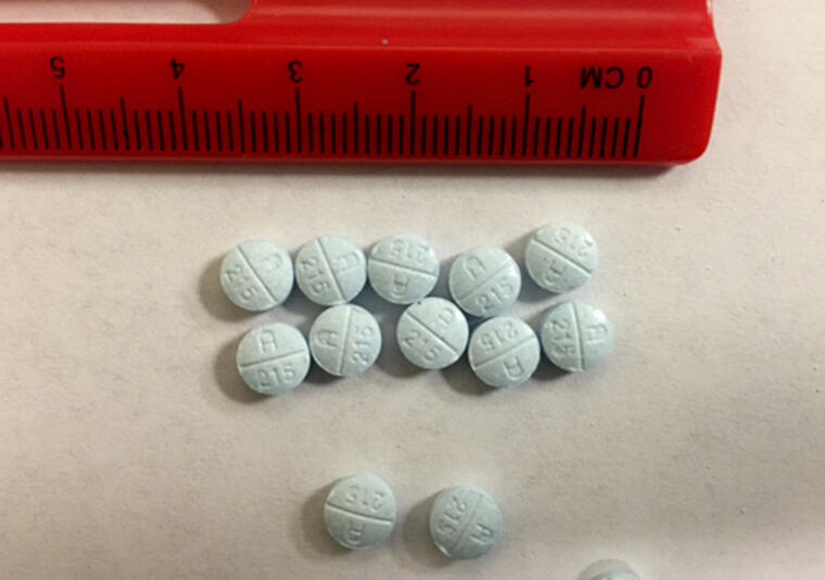 Imagen de archivo de pastillas de fentanilo decomisadas por las autoridades. 