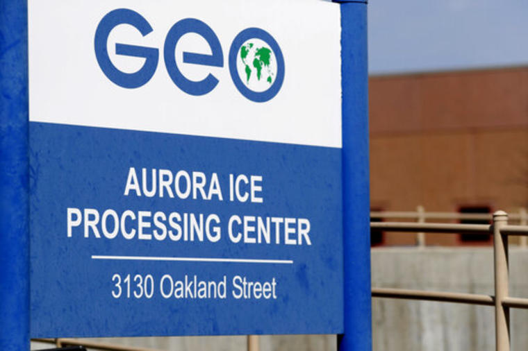 Geo Group immigrant detainment facility in aurora,colo