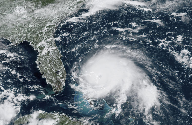 Esta imagen del 1 de septiembre de 2019 muestra al huracán Dorian en su paso por el Océano Atlántico. 