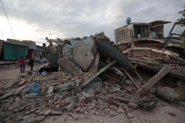 Imagen de archivo de los escombros que dejo el terremoto en Jojutla, en el estado mexicano de Morelos, en septiembre de 2017. 