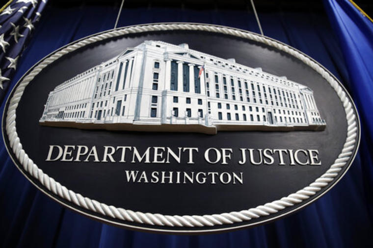 Logo del Departamento de Justicia de EEUU. 