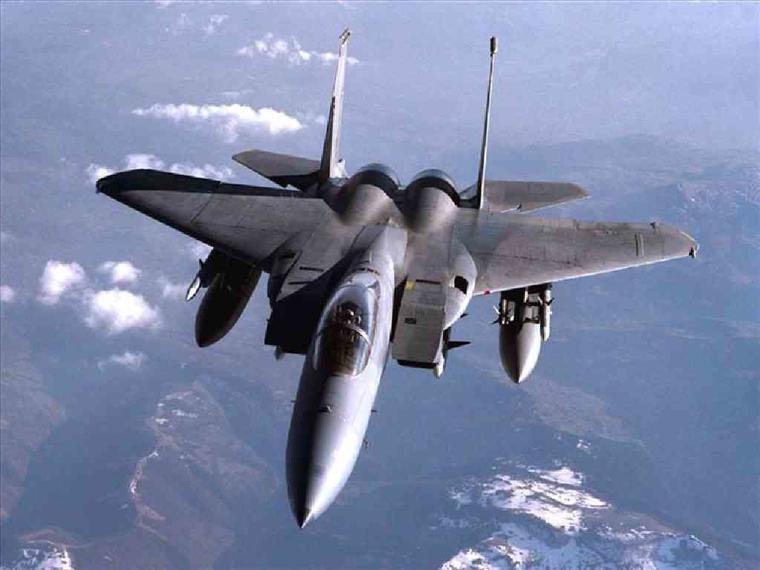 Un caza F-15C Eagle estadounidense durante un vuelo (imagen de archivo). 