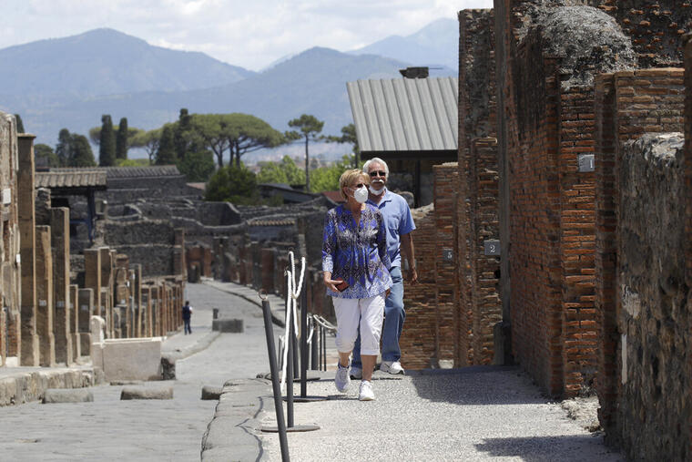 El sitio arqueológico de Pompeya es uno de los más visitados en el mundo.