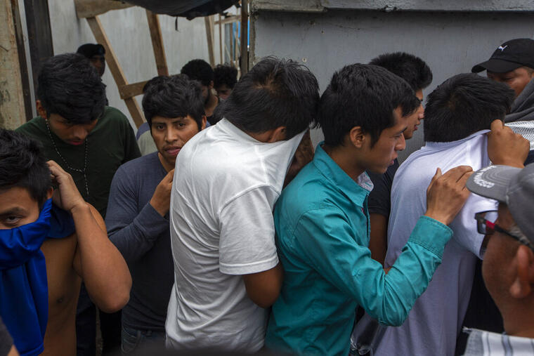 Migrantes deportados desde Estados Unidos a Guatemala en el verano de 2019. 