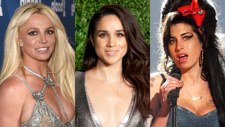 Britney Spears, Meghan Markle y Amy Winehouse