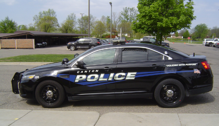 Un carro de la policía de Canton Township, Michigan. 