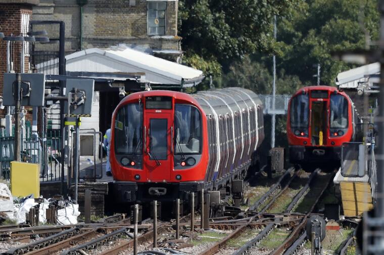 Uno de los trenes del metro de Londres donde hoy se perpetró ataque terrorista