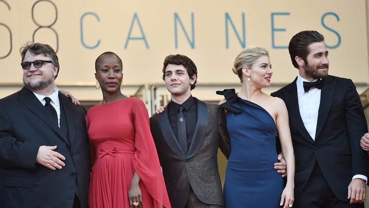 Guillermo Del Toro, Rokia Traore, Xavier Dolan, Sienna Miller y Jake Gyllenhaal en Cannes.