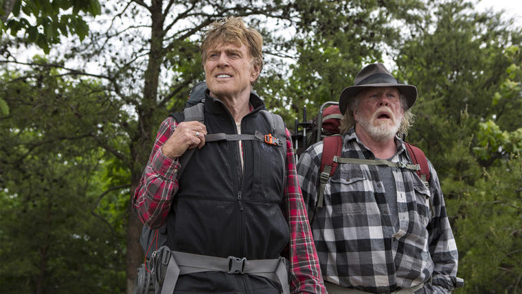 Robert Redford y Nick Nolte en una escena de la película "A Walk in the Woods"