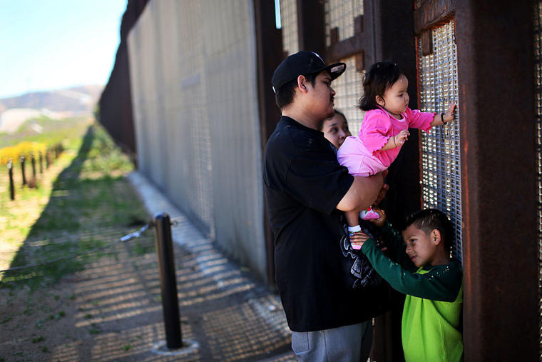 USA: Immigration: Family and Friends Meet along the U.S.-Mexico Border