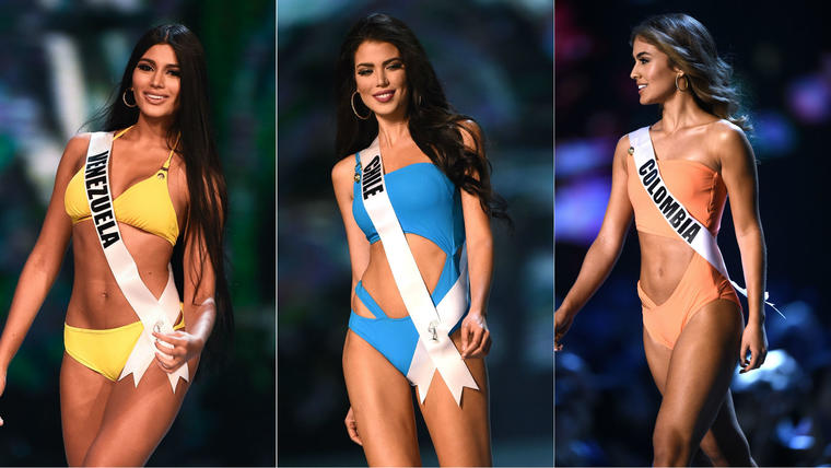 Viva Humanista Biblia Mira a las latinas en la competencia de traje de baño en Miss Universo 2018  (FOTOS)